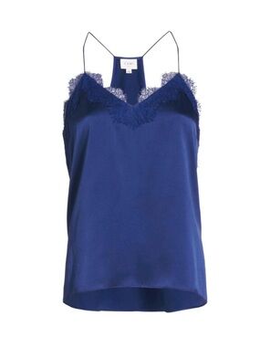 Cami NYC Racer Charmeuse Cami
Blue Silk Lace-Trim Camisole